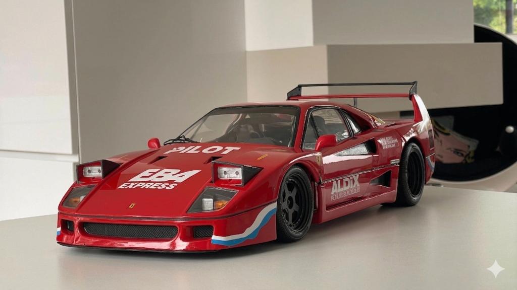 Ferrari F40 Pocher Pilot EB4 EXPRESS ALDIX M. FERTE, Ophalen of Verzenden, Gebruikt, 1:5 t/m 1:8, Auto