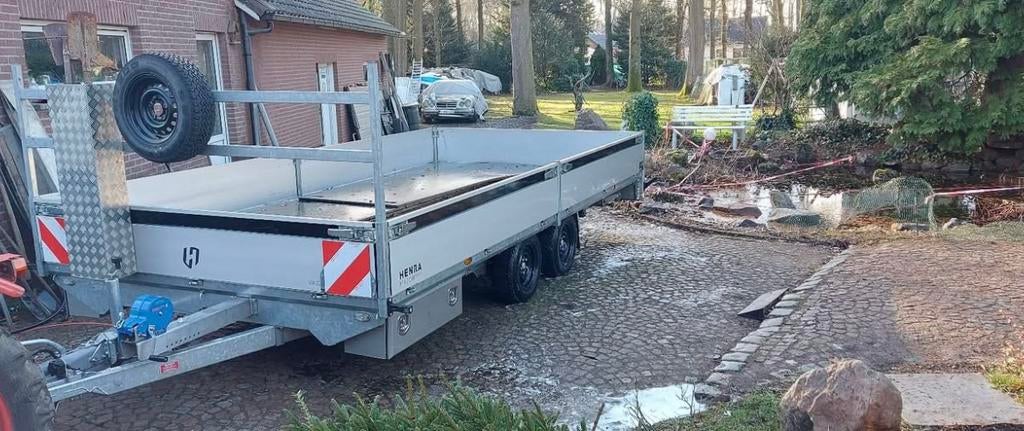 Aanhanger henra 5mx2.50, Auto diversen, Aanhangers en Bagagewagens, Ophalen, Zo goed als nieuw