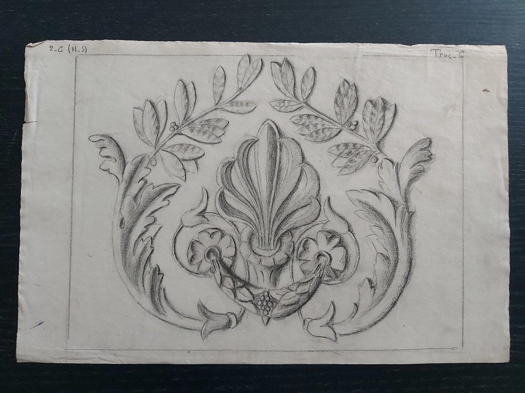Prachtige oude (academische) potloodtekening 1910, Antiquités & Art, Enlèvement ou Envoi, Dessin, Dessin au crayon, Signé