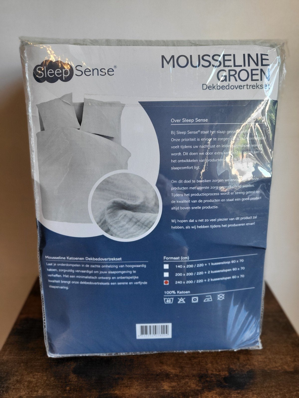 Housse de couette vert menthe pour 2 personnes *Nouveau*, Maison & Meubles, Chambre à coucher | Linge de lit, Enlèvement ou Envoi