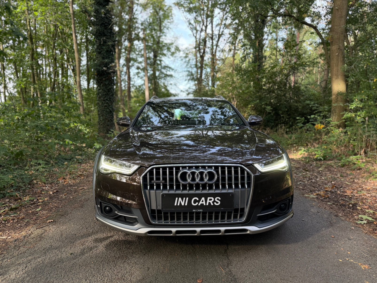 Audi A6 Allroad, Auto's, Automaat, Bruin, Leder, Bedrijf