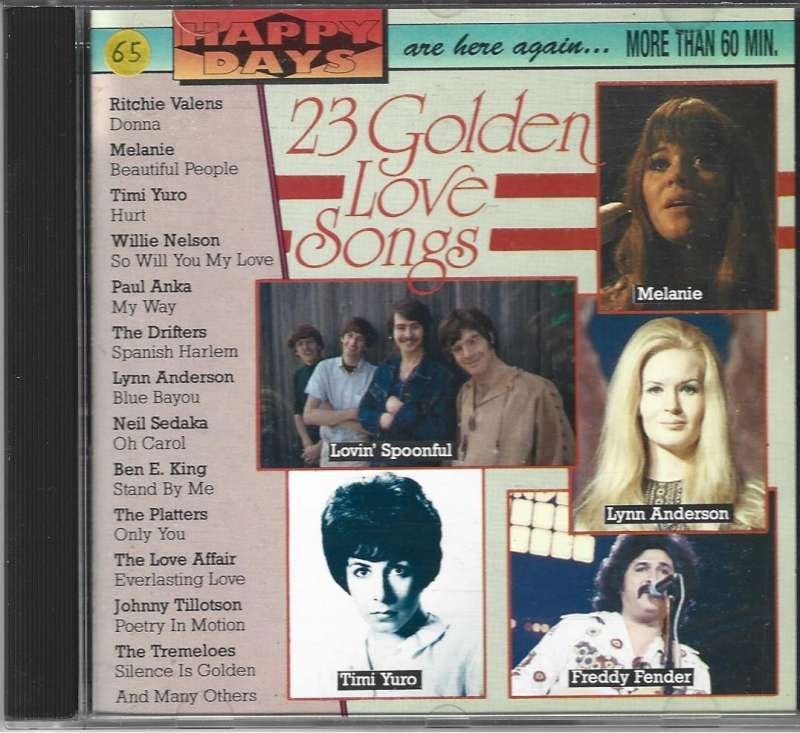 CD Happy Days are here again 23 Golden Love Songs, CD & DVD, CD | Rock, Enlèvement ou Envoi, Comme neuf, Pop rock, Compilation