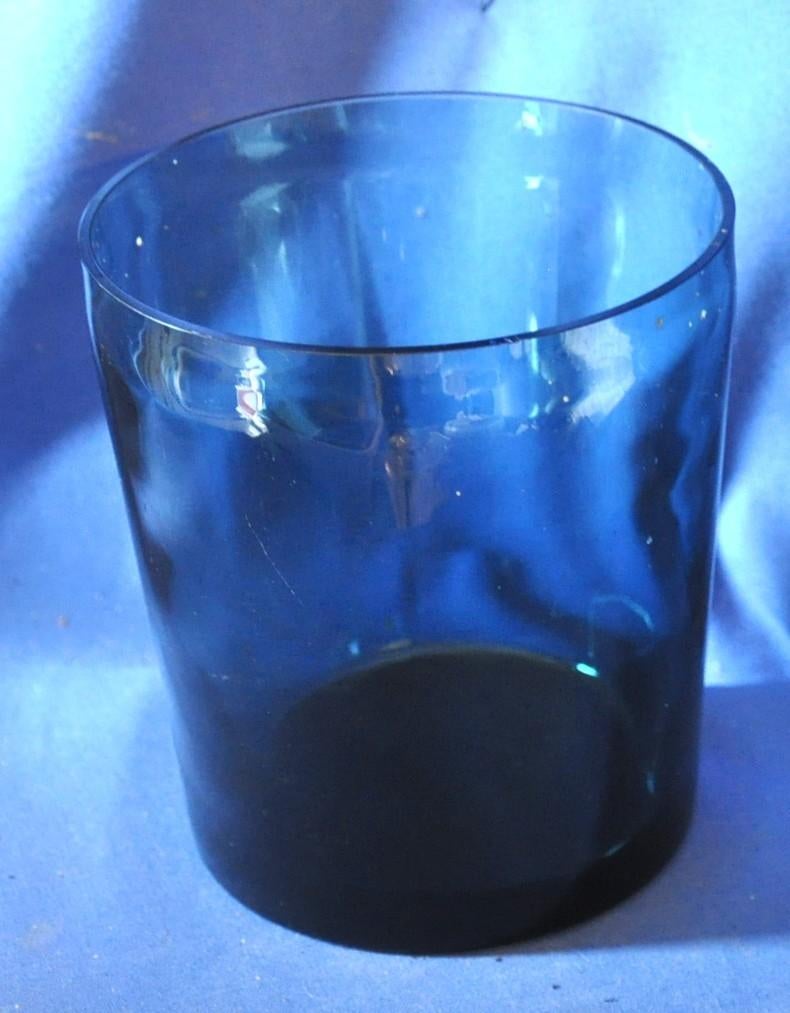 cache pot en verre coloré transparent, Jardin & Terrasse, Pots de fleurs, Enlèvement ou Envoi, Comme neuf, Autres matériaux