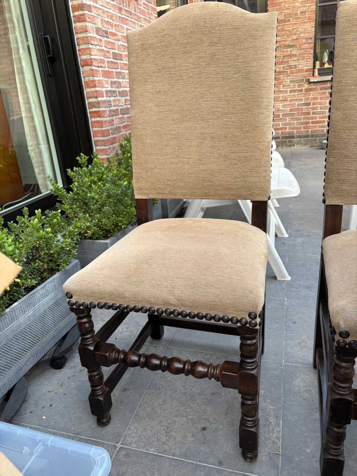 6 Stoelen, nieuwe stof , in perfecte staat, Ophalen