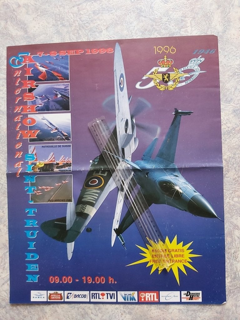 Muziek Truiden Trond Brustem Taptoe Vliegveld Fouga Spook, Verzenden, Luchtmacht, Foto of Poster