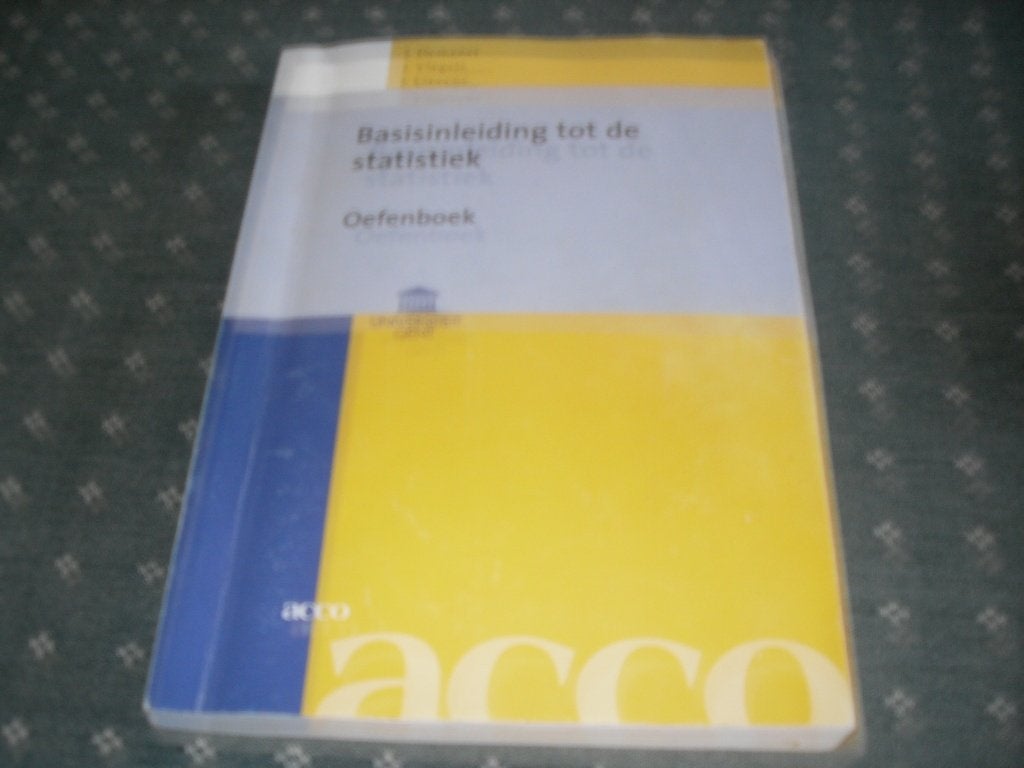 basis tot de statistiek, oefenboek, Boeken, Ophalen of Verzenden, Gelezen, Demanet