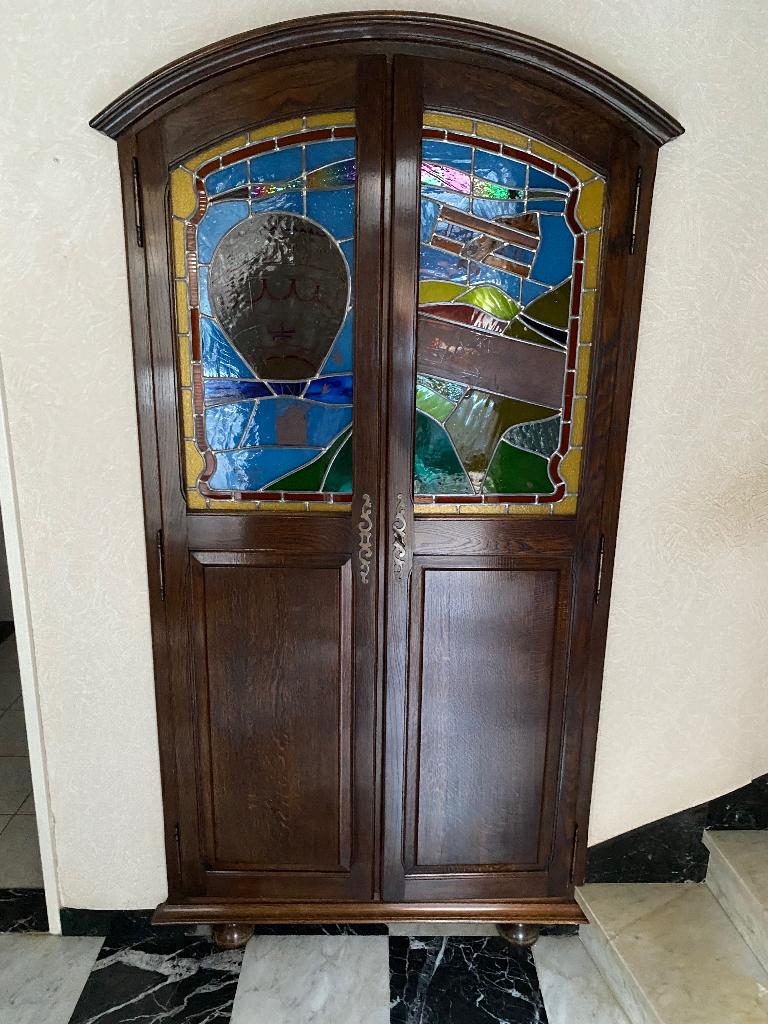 Vestiairedeuren loodglas, Antiek en Kunst, Ophalen