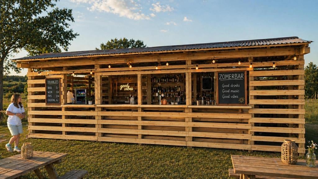 Bar in hout, Tuin en Terras, Ophalen, Hout
