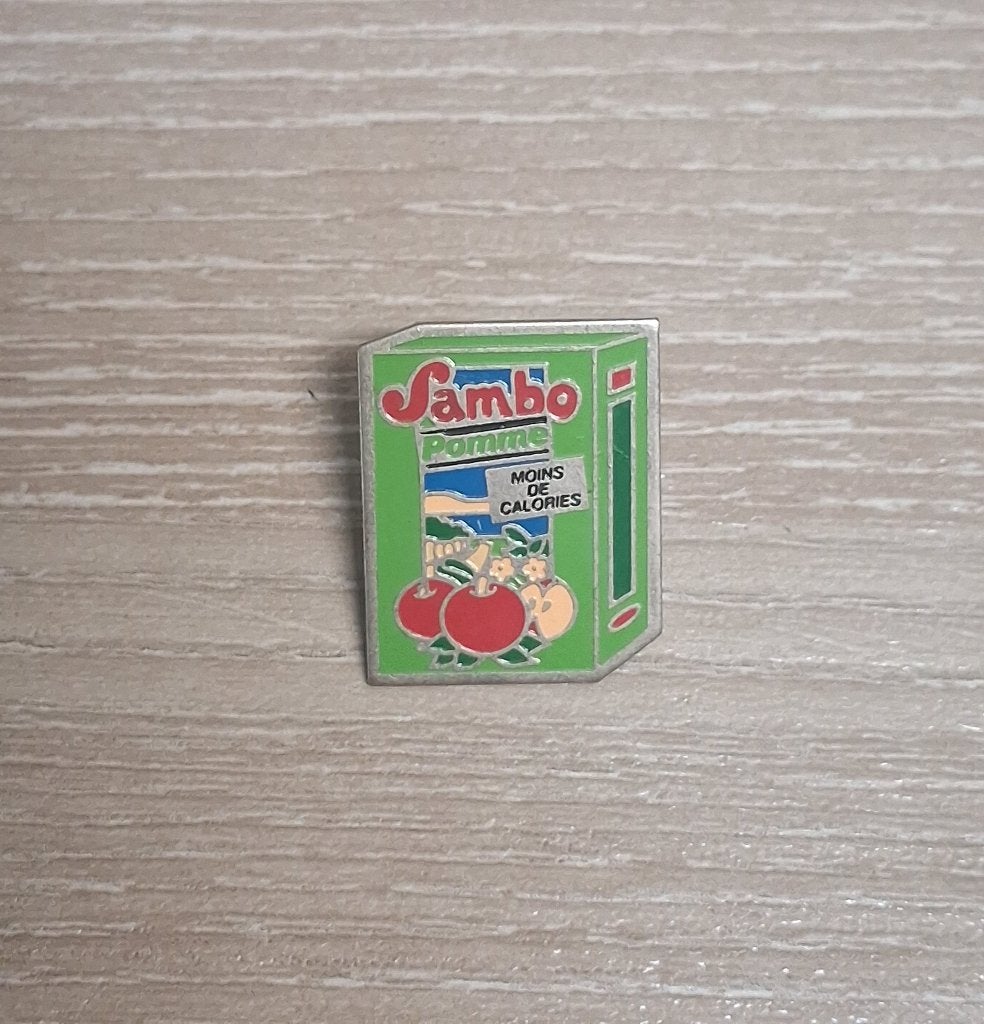 PIN - SAMBO - POMME - FRUITSAP - JUS DE FRUITS, Envoi, Utilisé, Marque, Insigne ou Pin's