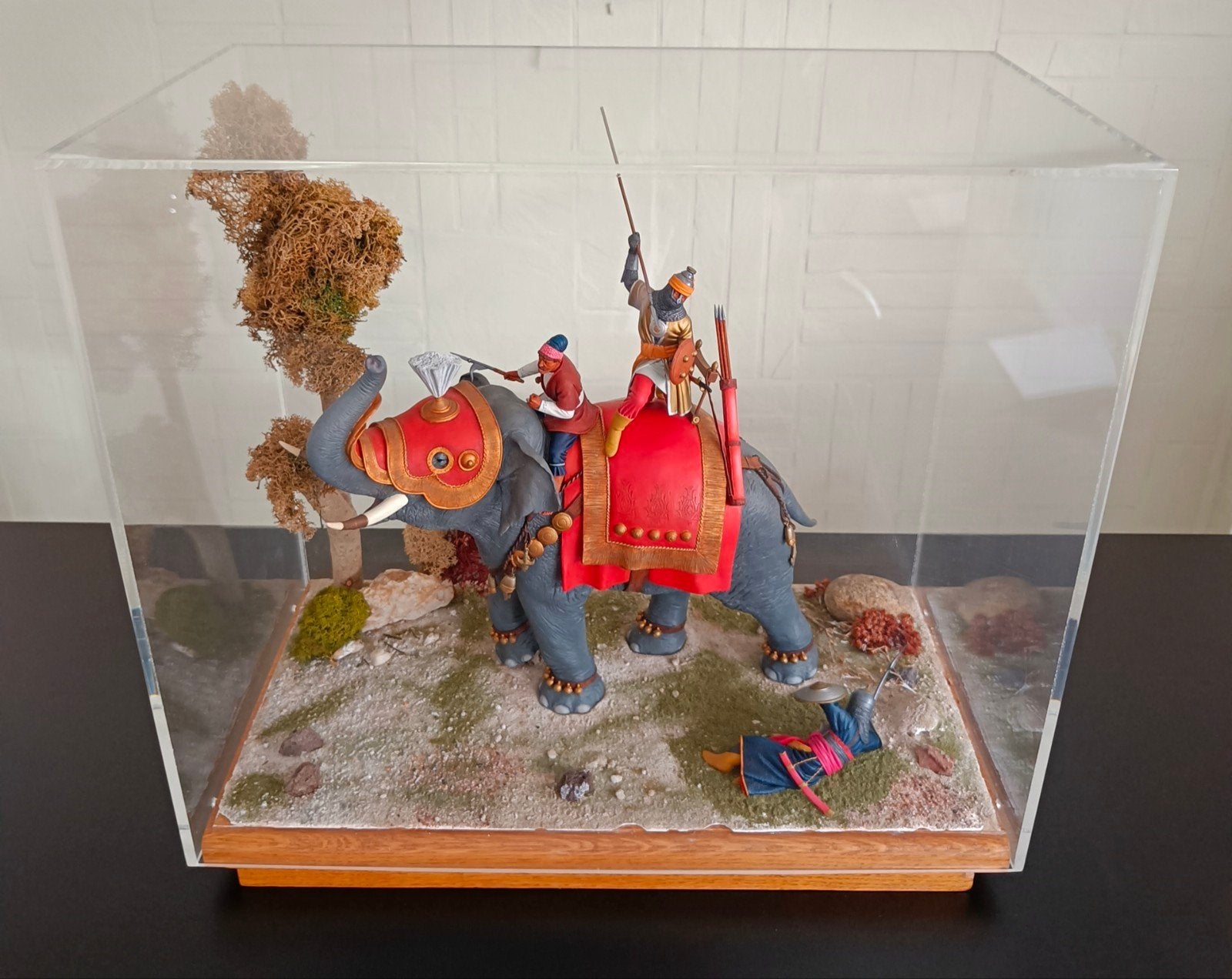 Diorama Verlinden Indian War elephant 1:16, Hobby en Vrije tijd, Modelbouw | Figuren en Diorama's, Ophalen, Zo goed als nieuw