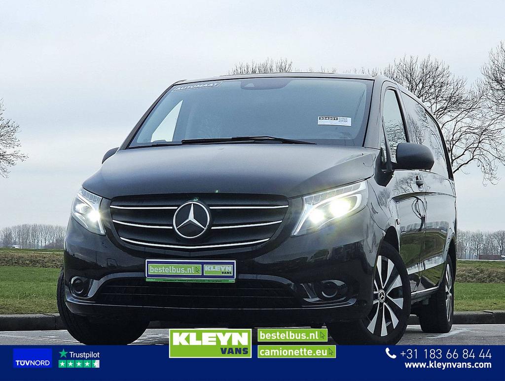Mercedes-Benz VITO 114 L2 Dubbel Cabine LED, Auto's, Automaat, Zwart, Mercedes-Benz, Bedrijf