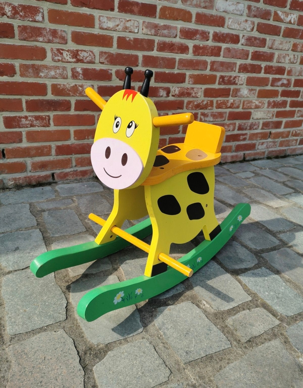 Schommelpaardje giraf, Ophalen
