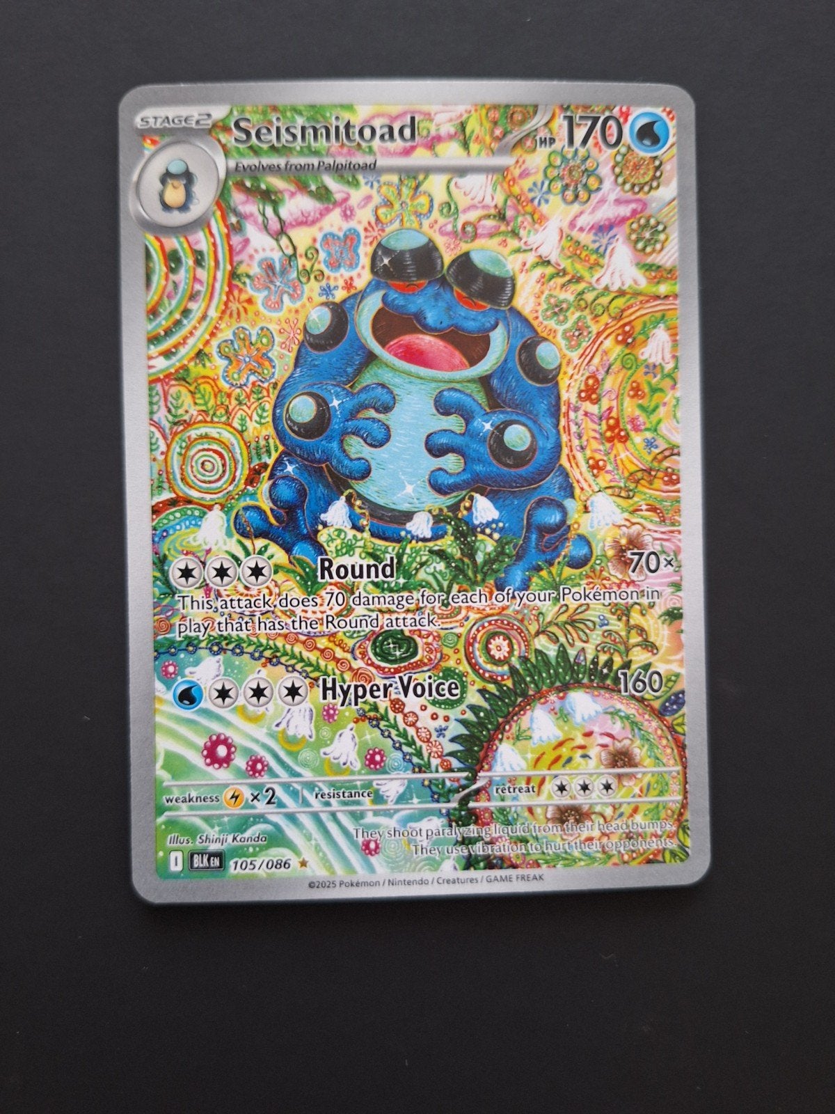 pokemon Seismitoad black bolt, Hobby en Vrije tijd, Verzamelkaartspellen | Pokémon, Ophalen of Verzenden
