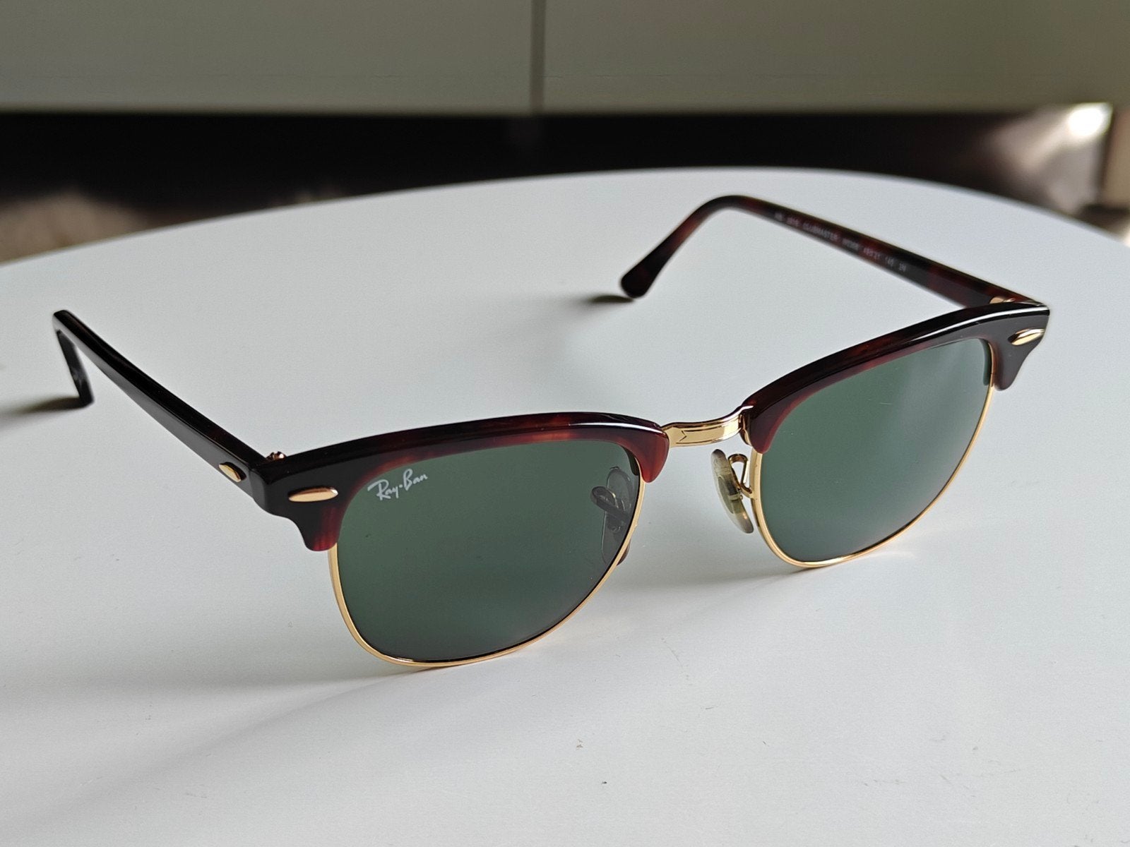 Ray-Ban Clubmaster RB 3016 W0366 Bruin Montuur Groene Glazen, Ophalen of Verzenden, Bruin, Bril, Ray-Ban