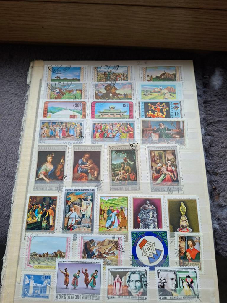 Postzegels mongolia, Ophalen