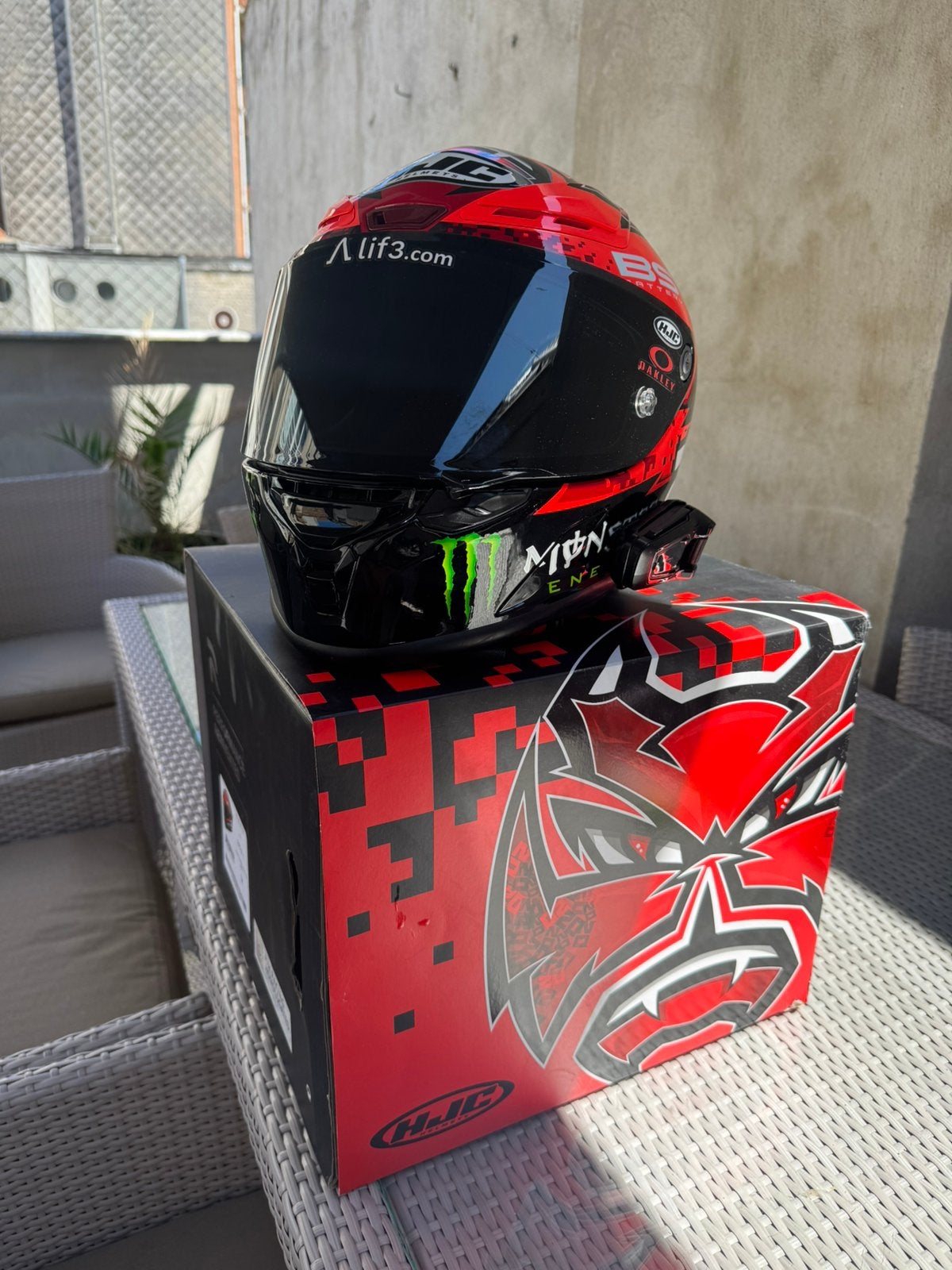 HJC RPHA 1 FABIO QUARTARARO (met of zonder cardo), Motoren, Kleding | Motorhelmen, Ophalen, M, HJC