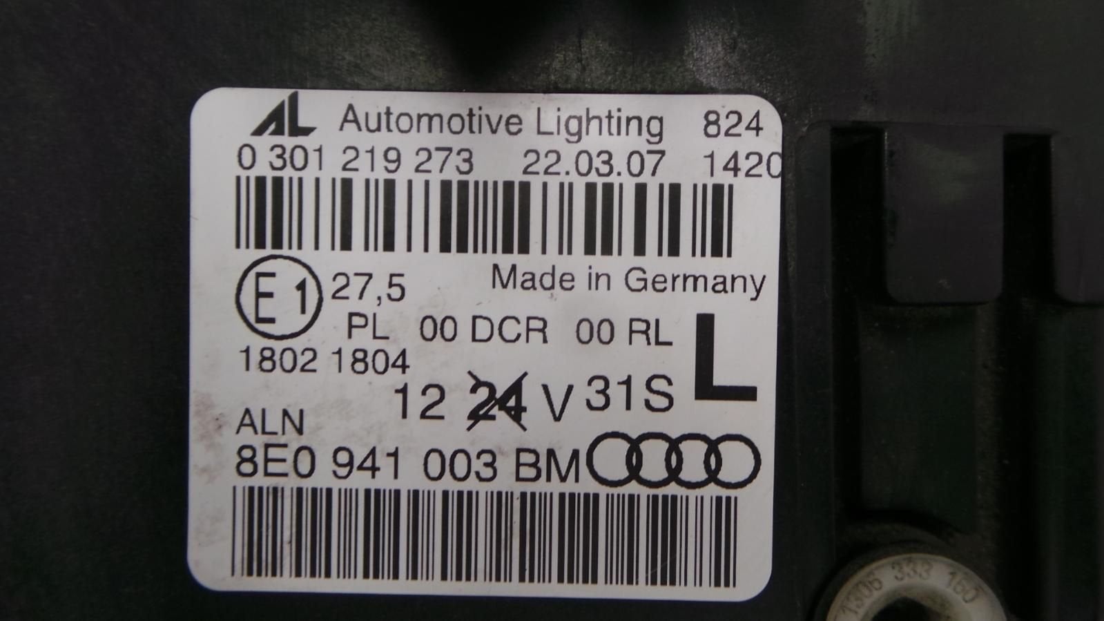 AUDI A4 KOPLAMP L 2007, Auto-onderdelen, Verlichting, Gebruikt, ARN erkend, Stiba lid, Erkend duurzaam, Ophalen of Verzenden