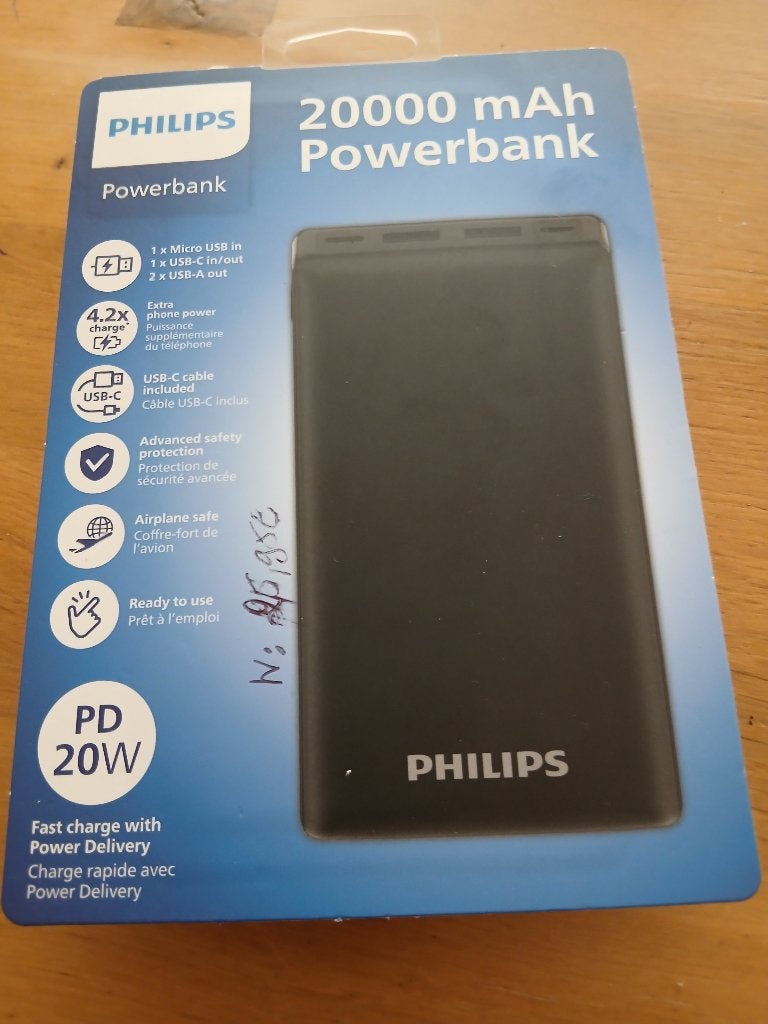 Powerbank philips 20 euro, Telecommunicatie, Ophalen, Nieuw, Philips