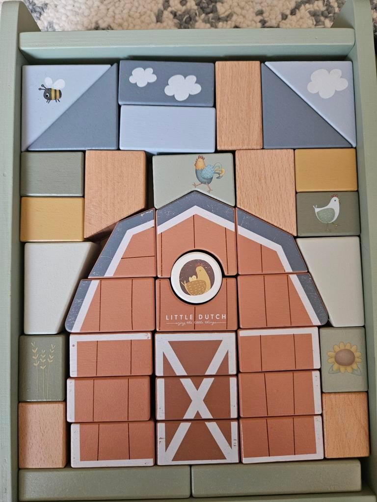 Blokkenwagen - Little Dutch + oorspronkelijke doos, Ophalen