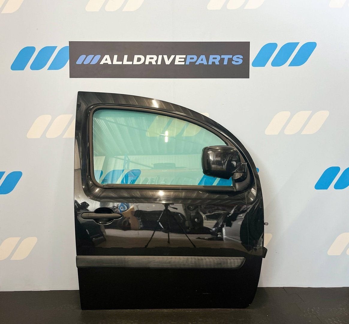 Voorportier rechts voor Renault Kangoo zwart 801004234R, Gebruikt, -, Deur, -