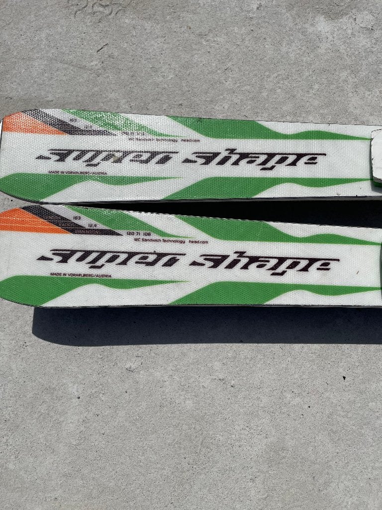 ski HEAD super shape magnum, Ophalen, 160 tot 180 cm, Gebruikt, Stokken