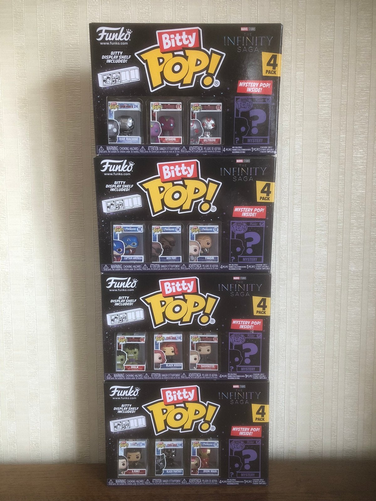 4 films Funko Bitty Pop Marvel The Infinity Saga scellés, Enlèvement ou Envoi, Neuf