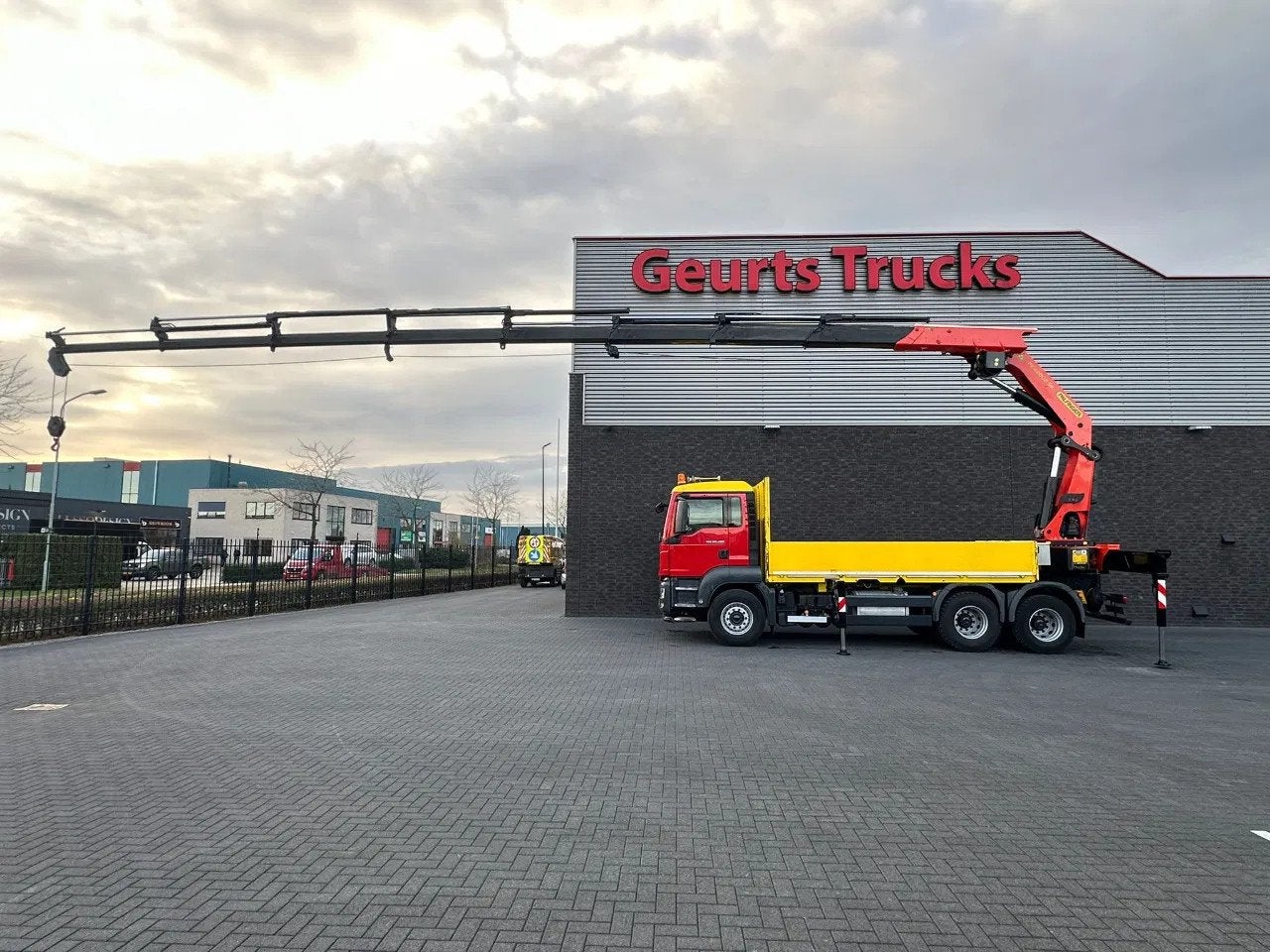 MAN TGS 26.480 6X4 MET PALFINGER PK 42002-SH G KRAAN / KRAN, Autos, Camions, Rouge, Achat, Euro 6, 480 ch