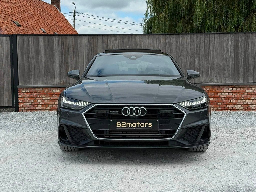 Audi A7 50TFSI E/S-Line/B&O/HUD/Softclose/Pano/VAT/Matrix, Autos, Argent ou Gris, Achat, Entretenue par le concessionnaire, Noir