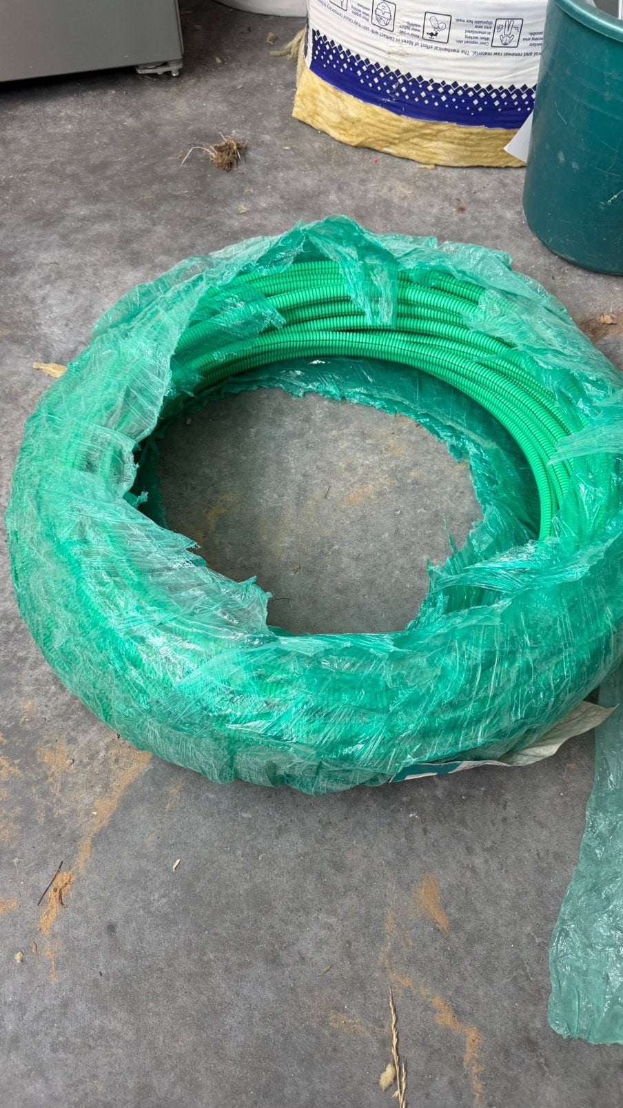 Preflex Safe 5G1,5 – 50 m – groene flex Ø16 – nieuw, Ophalen, Zo goed als nieuw