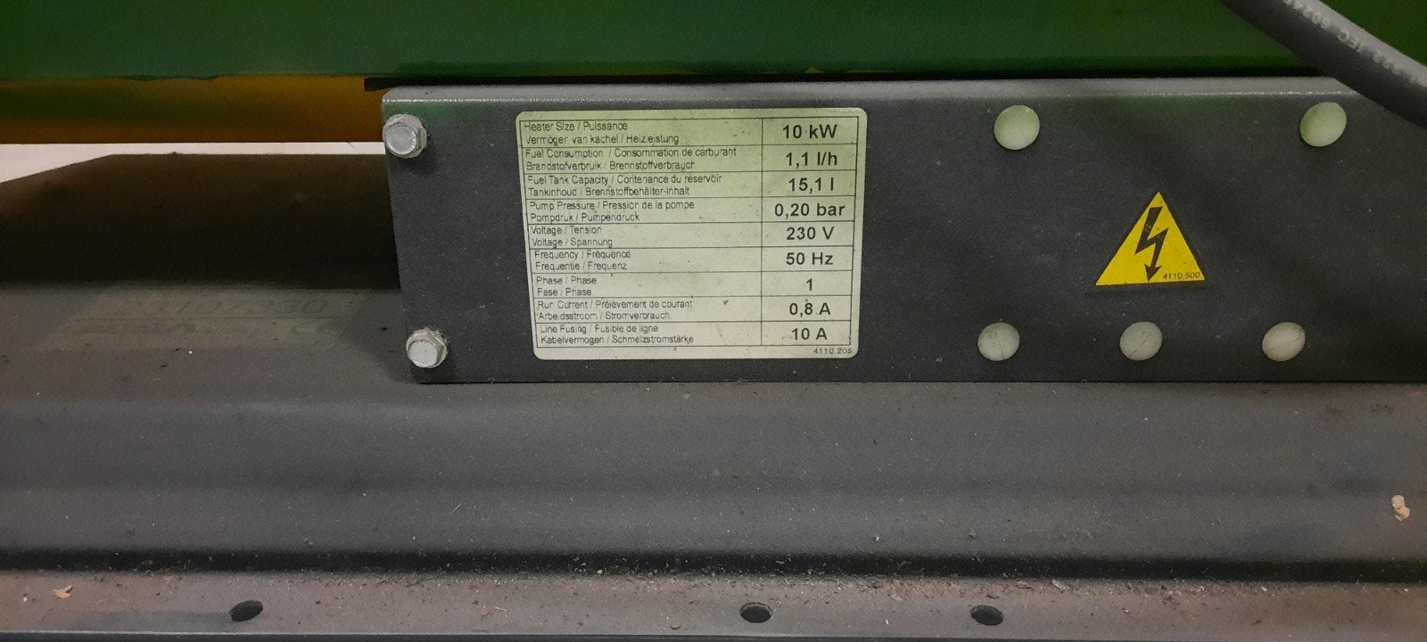 master warmluchtkanon, Ophalen