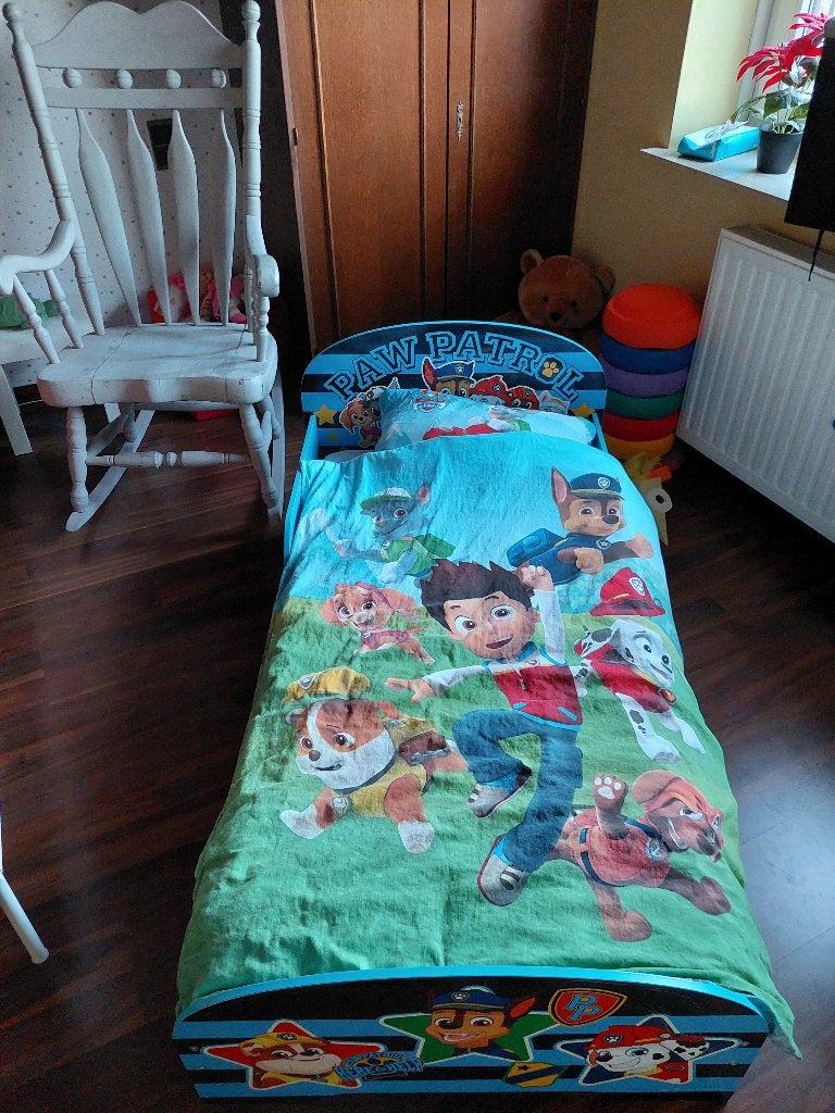 Paw patrol kinderbed, Kinderen en Baby's, 70 tot 85 cm, 140 tot 160 cm, Zo goed als nieuw, Ophalen