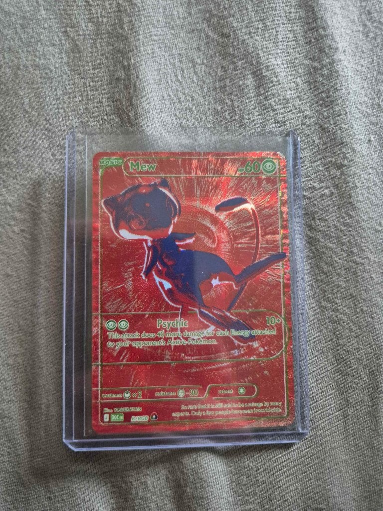 Pokémon - Mew R/RGB - 30th Celebration (Secret Rare - RED), Ophalen, Nieuw, Losse kaart, Foil