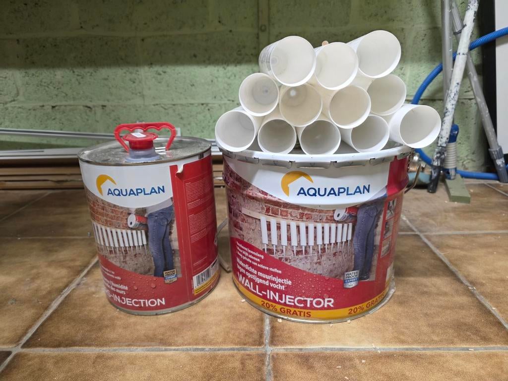 Aquaplan Wall-Injector set - deels nieuw, Doe-het-zelf en Bouw, Ophalen
