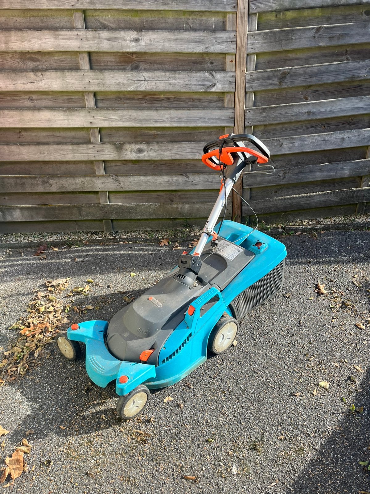 Gardena elektrisch grasmachine, Tuin en Terras, Ophalen, Gebruikt, Elektrische grasmaaier, Opvangbak