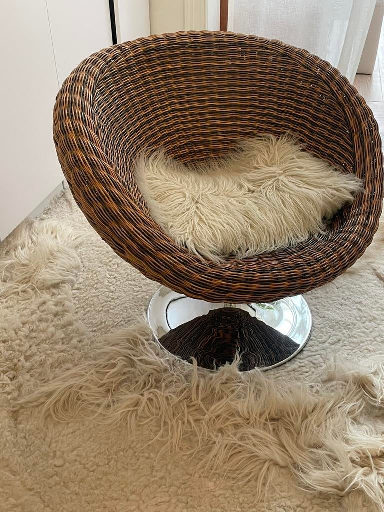 Vintage kuipstoel, Huis en Inrichting, Fauteuils, Ophalen, Gebruikt