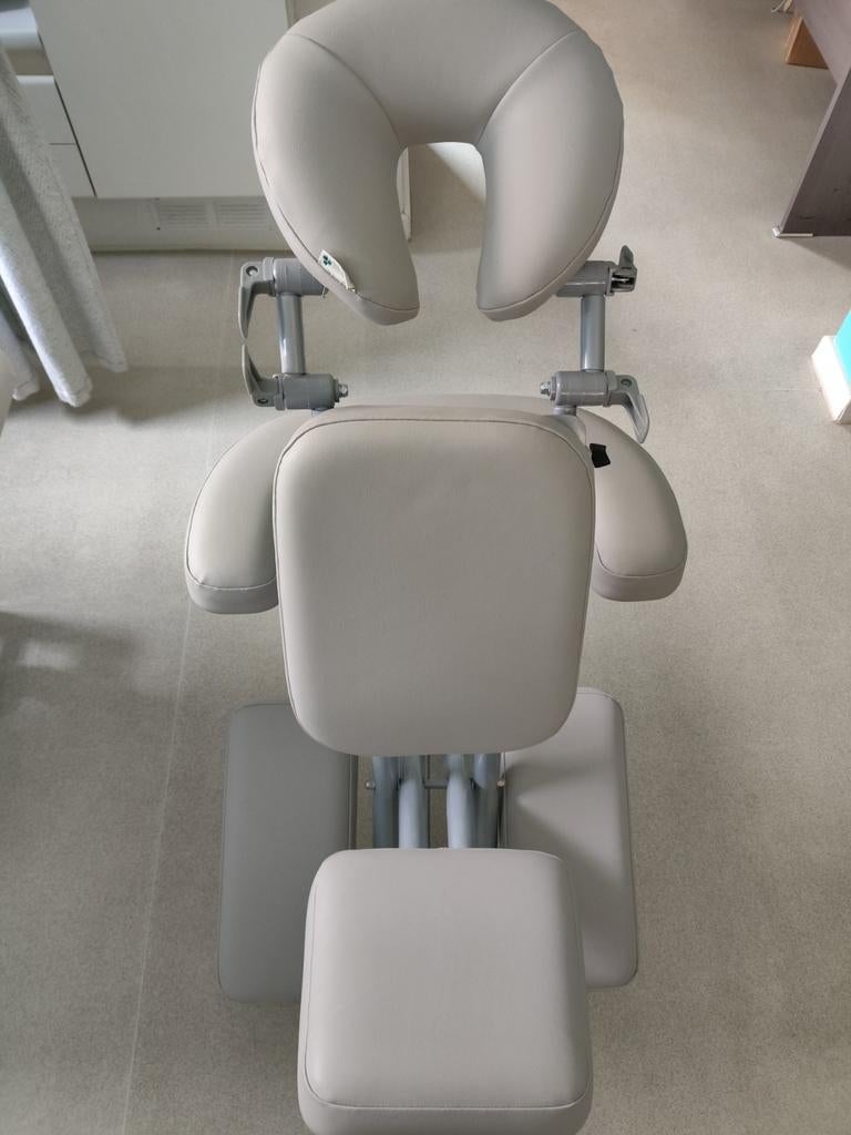 Professionele massagestoel aluminium grijs, nieuw, Ophalen