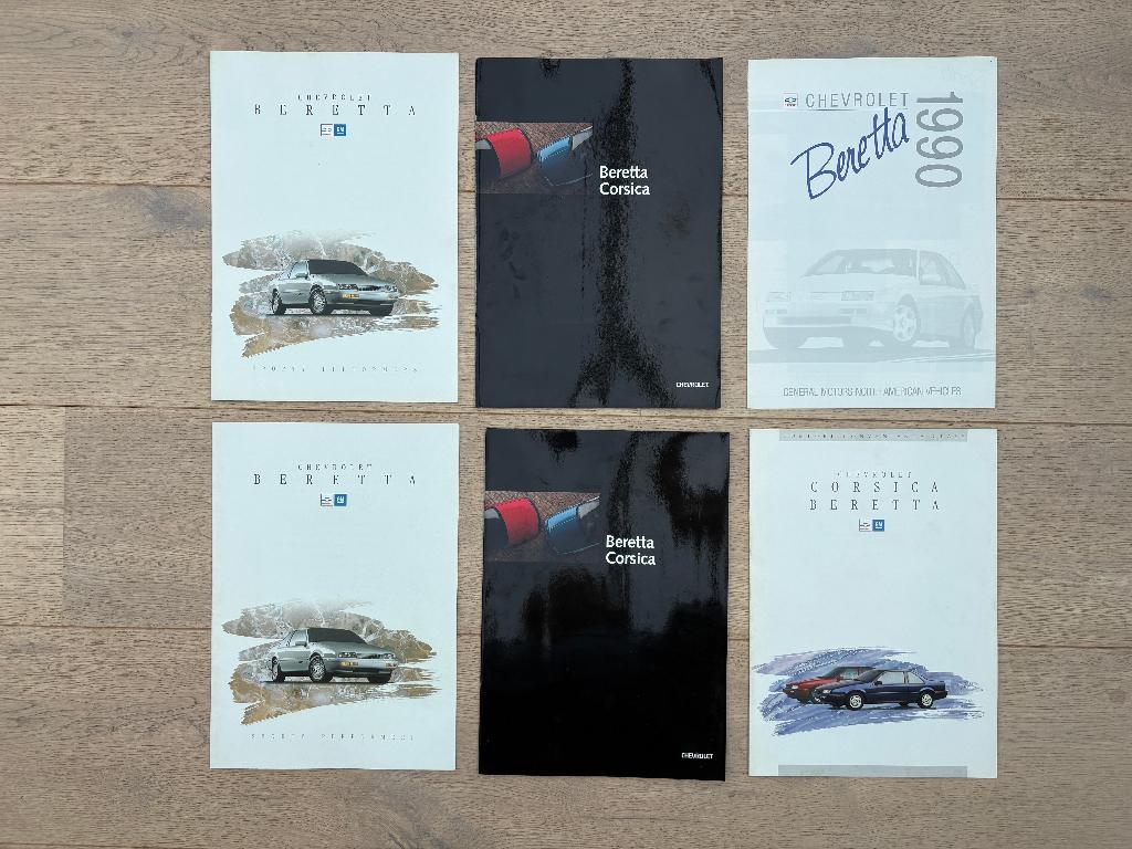 CHEVROLET BERETTA FOLDERS, Ophalen of Verzenden, Chevrolet