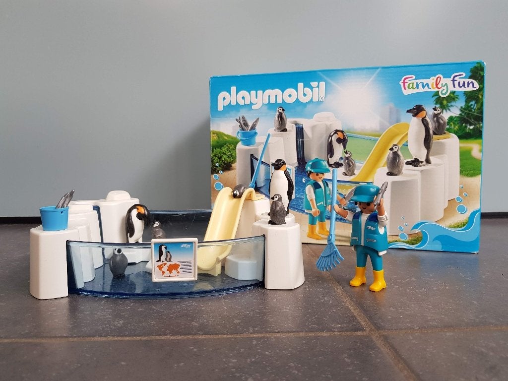 Playmobil pinguïnverblijf 9062, Complete set, Overige typen, Zo goed als nieuw, Family fun