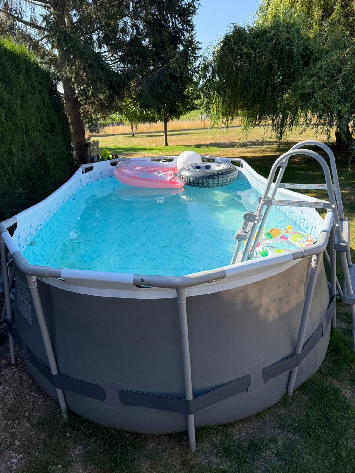 Compleet zwembad Intex, Jardin & Terrasse, Piscines, Utilisé, Piscines hors sol, 80 à 120 cm, 400 cm ou plus, 200 à 300 cm, Ovale