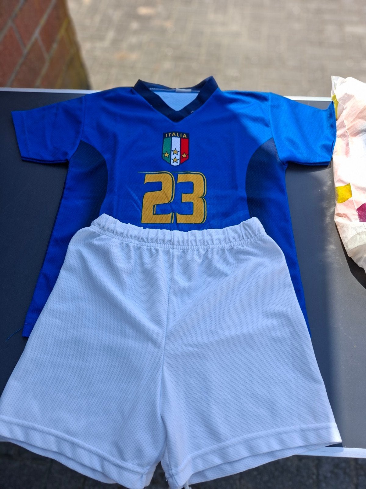 T shirt materazzi Italië met broekje maat 6 jaar, Ophalen, Shirt