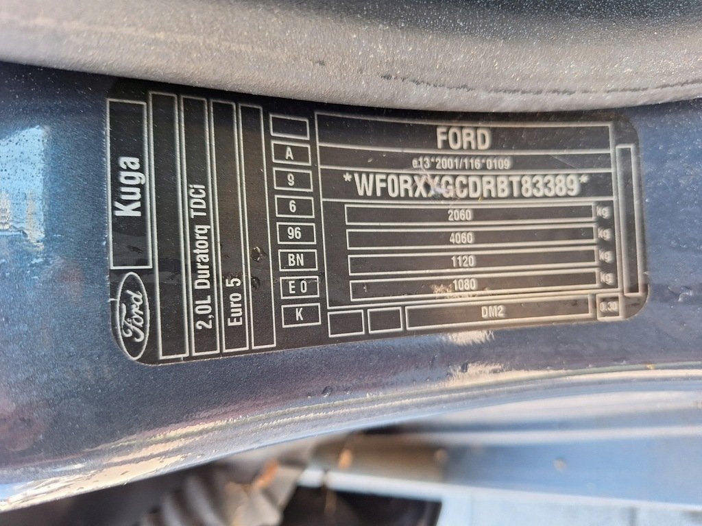 Moteur UFDA Nu FORD KUGA, Envoi, Utilisé, Daihatsu