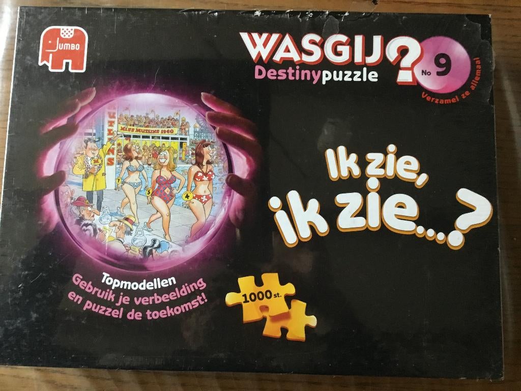 Puzzel Jumbo 1000 stukjes Wasgij destiny 9 (nieuw), Enlèvement ou Envoi, 500 à 1500 pièces, Neuf, Puzzle