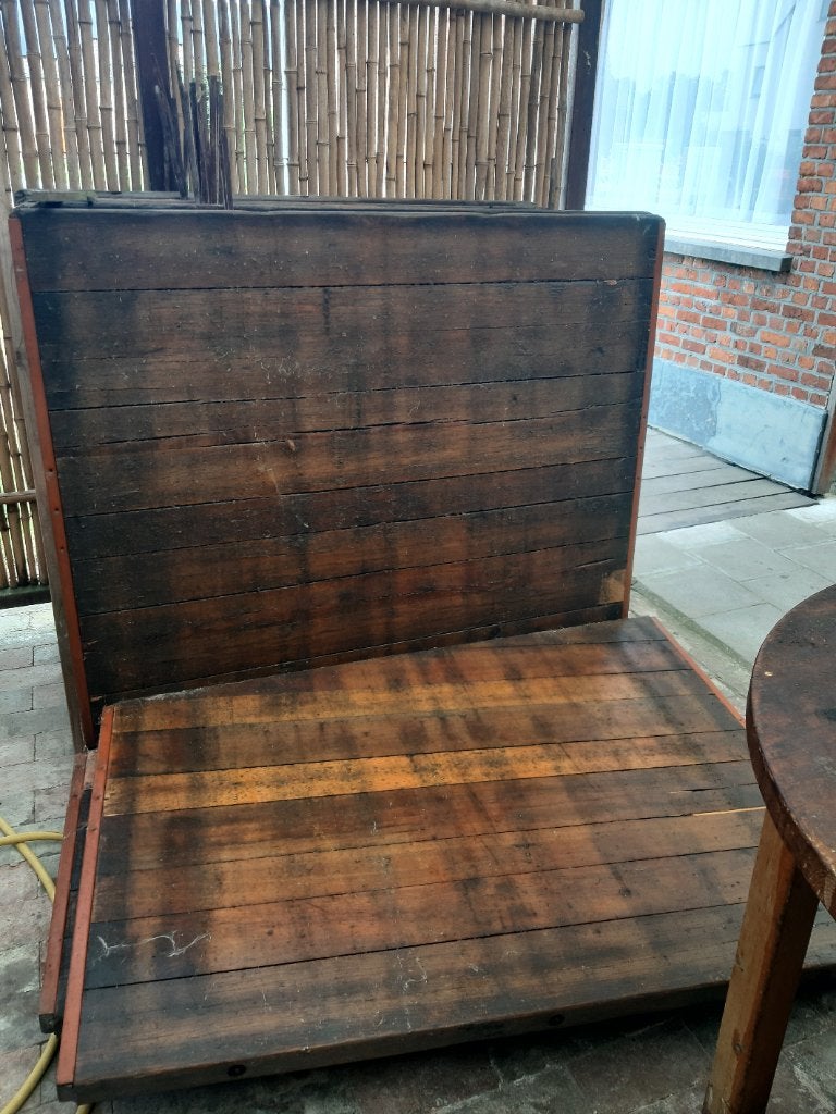 Steenschotten behandeld hardhout olie, Tuin en Terras, Palen, Balken en Planken, Zo goed als nieuw, Overige typen, Minder dan 180 cm
