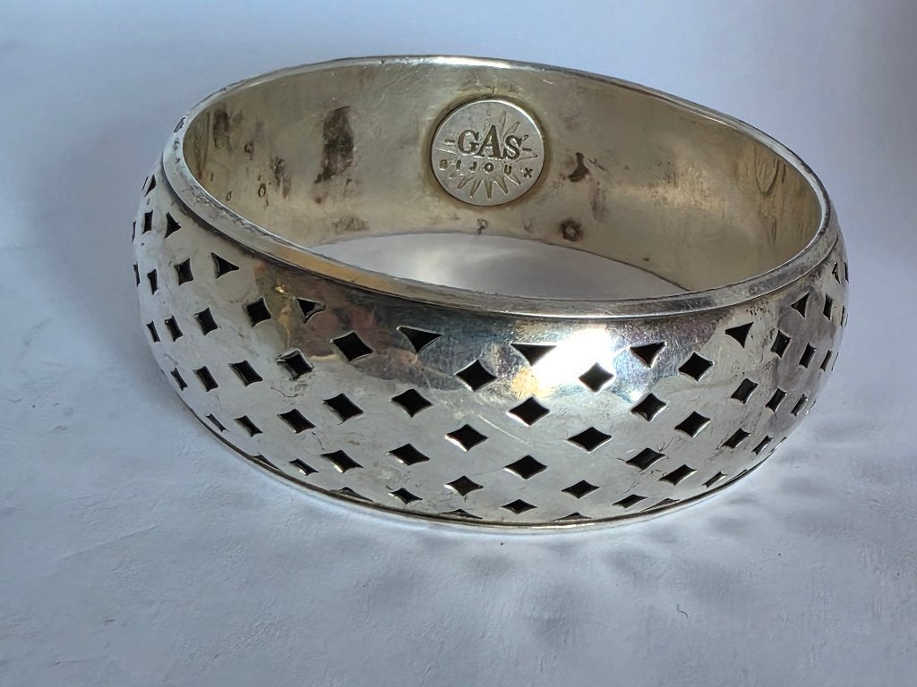 Zilveren armband van opener, Gas Bijoux, Handtassen en Accessoires, Ophalen of Verzenden, Gebruikt, Zilver