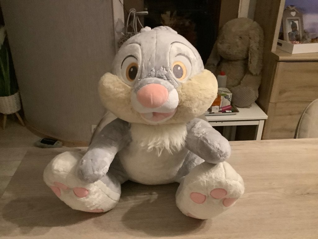Personnage en peluche Disney Bambi Stamper (42 cm), Enfants & Bébés, Disney, Lapin, Comme neuf, Moyen (20 à 80 cm)