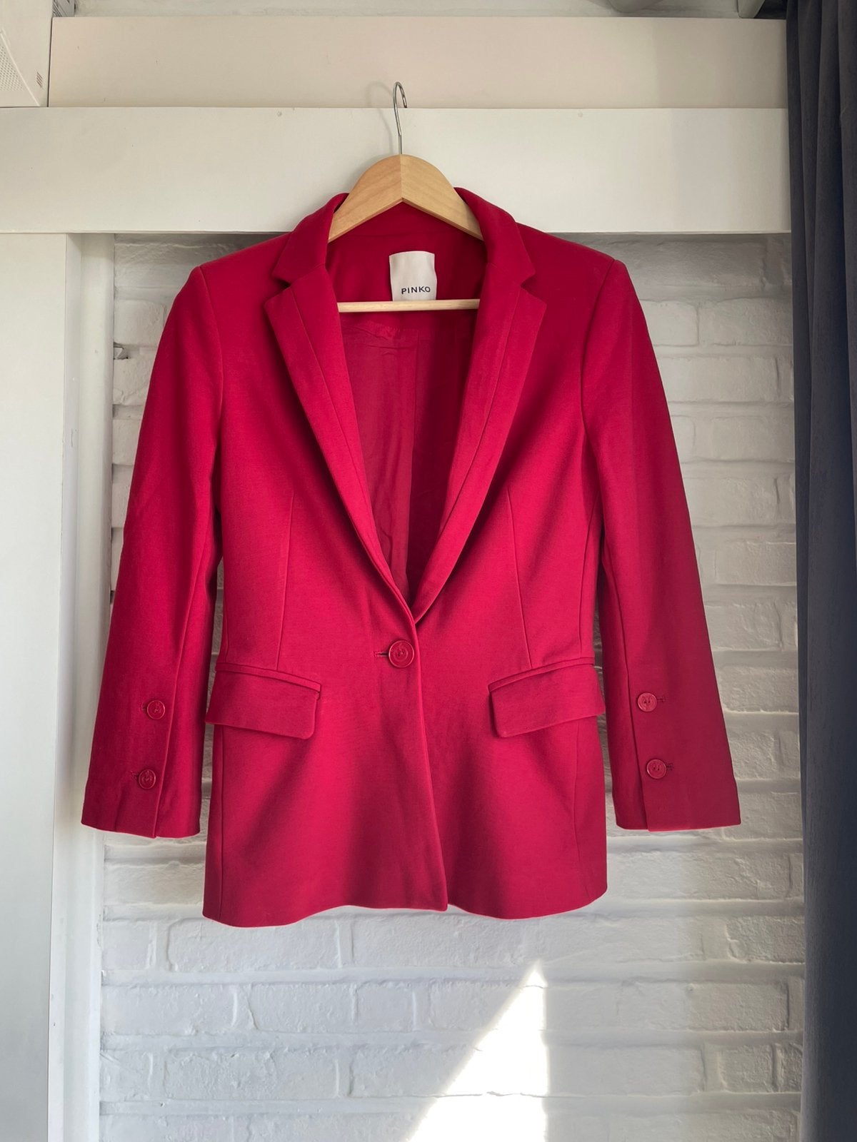 Blazer rouge élégant Pinko - 38, Rouge, Taille 38/40 (M), Enlèvement ou Envoi, Comme neuf
