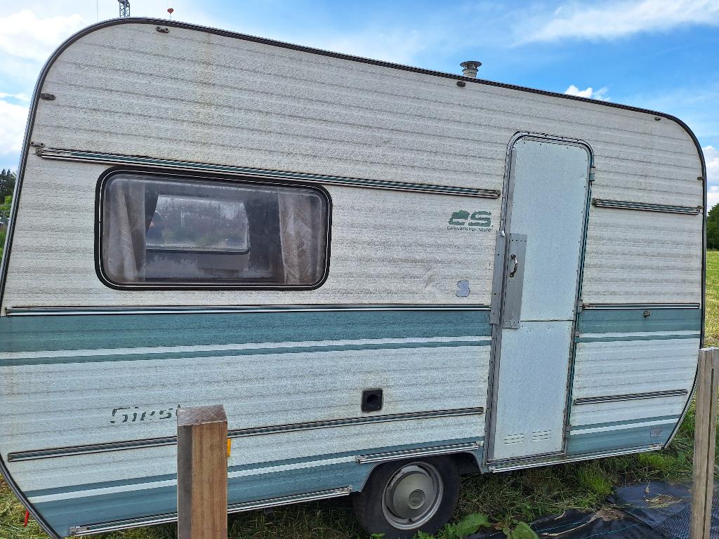 Caravan / werfkeet GERESERVEERD, Caravans en Kamperen, Caravanaccessoires, Ophalen, Gebruikt