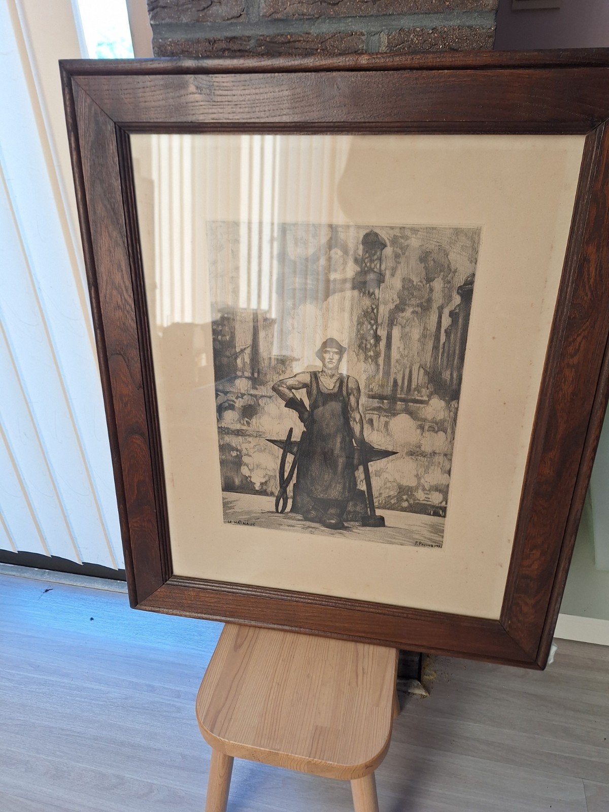 belle gravure 1932 le Hainaut Paulus le Hainaut, Enlèvement