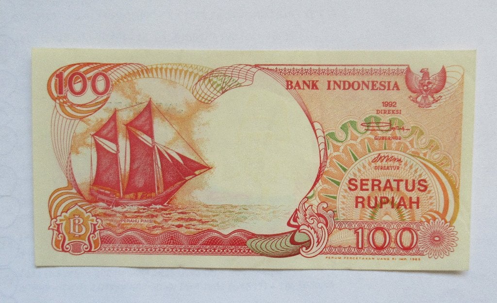 Indonesië 100 rupiah 1992, Timbres & Monnaies, Envoi