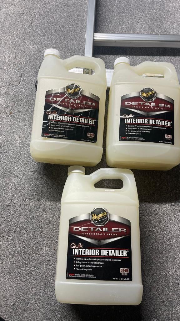 3x Nettoyant  Meguiar's Quik Interior Detailer 3,78L -30%, Autos : Divers, Produits d'entretien, Enlèvement ou Envoi
